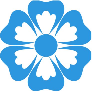 Çiçek süslemesinin vektör illüstrasyonu, çiçek bitkisi sanatı