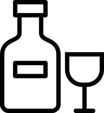 Cam simgenin vektör illüstrasyonu