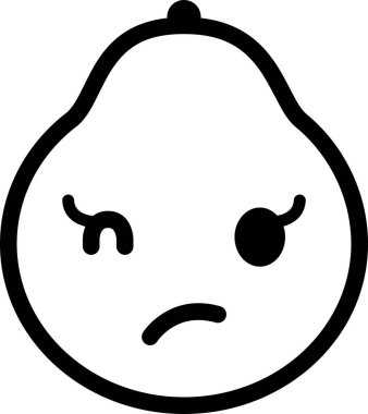 Greyfurt ifadesi yüz ifadesi yüz ifadeleri vektörü, mucize yüz avatarı