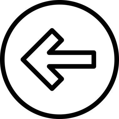 Beyaz arkaplanda izole edilmiş ok yönü, vektör illüstrasyonu