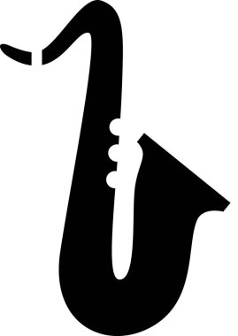 Beyaz arkaplanda izole edilmiş müzik simgesi, vektör illüstrasyonu