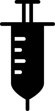 Şırınga simgesi, vektör illüstrasyonu