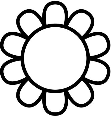 Papatya çiçeği süslemesinin vektör illüstrasyonu, çiçek çiçeği çiçeği sanatı