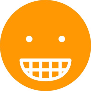 Gülümse yüz avatar emoticon vektör illüstrasyonu