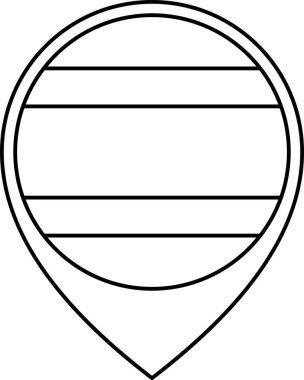 Tayland vektör illüstrasyonunun bayrağı