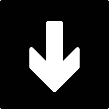 Beyaz arkaplanda izole edilmiş ok yönü, vektör illüstrasyonu