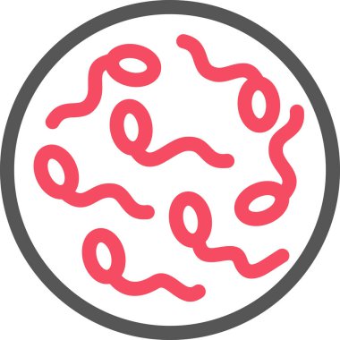 Beyaz arkaplanda izole edilmiş doğurganlık testi simgesi, vektör illüstrasyonu