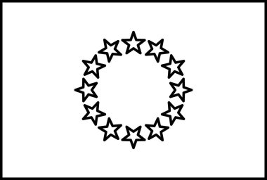 Avrupa Birliği simgesi, vektör illüstrasyonu