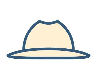 şık şapka vektör ilüstrasyonu 