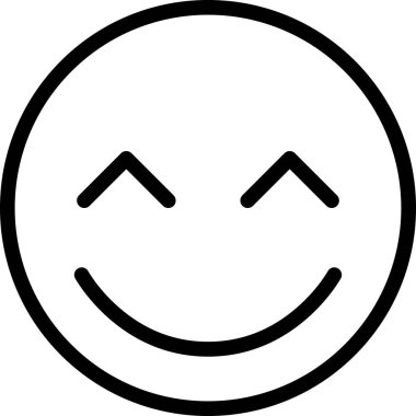 Yüz ifadesi duygu simgesi vektörü, gülen yüz avatarı 