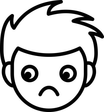 Erkek avatarın vektör illüstrasyonu 