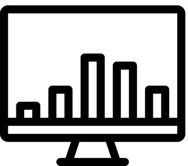 rapor simgesi, asgari vektör illüstrasyonu