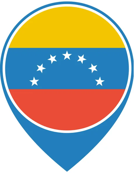 Venezuelas Flagga Bolivarianska Republiken Vektor Illustration — Stock vektor