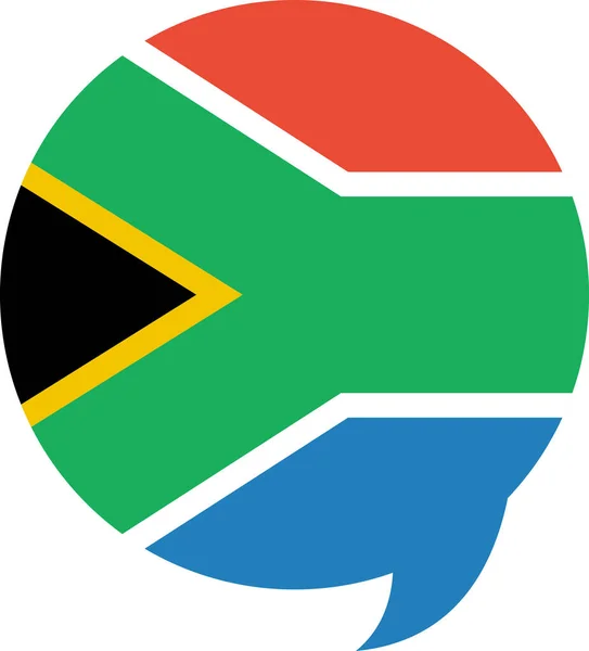 Vlag Van Zuid Afrika — Stockvector