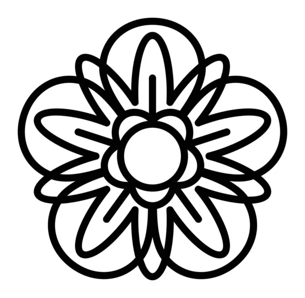 Floral Mandala Vector Illustration — Stock Vector