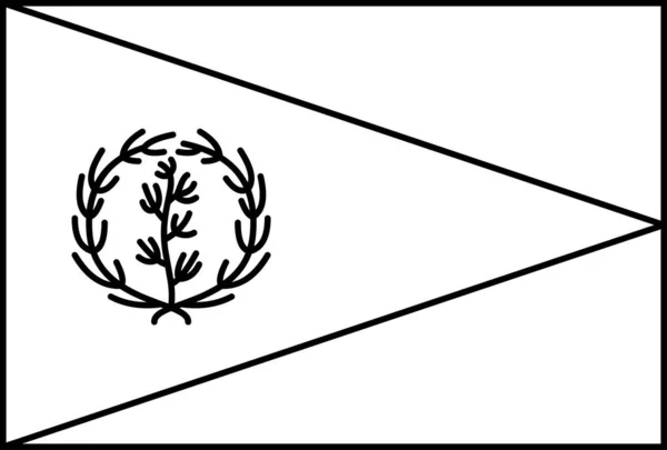 Σημαία Ερυθραίας Επίπεδη Εικόνα Διανυσματική Απεικόνιση — Διανυσματικό Αρχείο