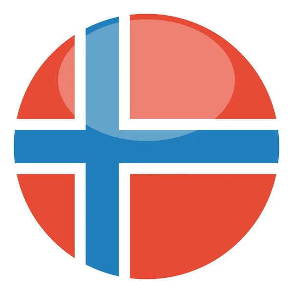 Bandeira Das Ilhas Svalbard Jan Mayen — Vetor de Stock