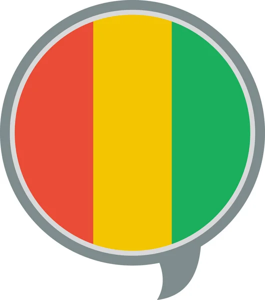 Guinée Design Simple Élégant — Image vectorielle