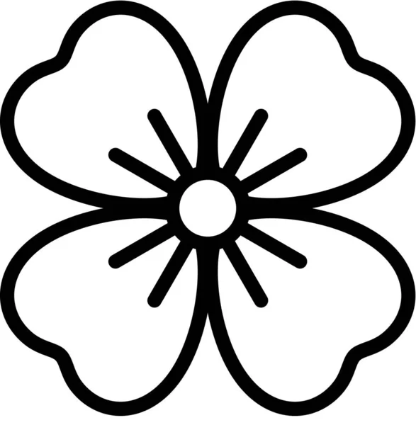 Όμορφη Διανυσματική Απεικόνιση Των Λουλουδιών Πέταλα — Διανυσματικό Αρχείο