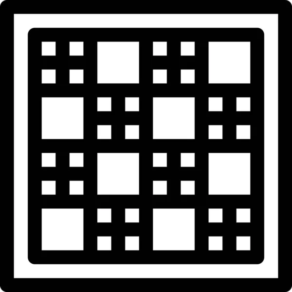 Schachbrett Symbol Isoliert Auf Weißem Hintergrund Vektorillustration — Stockvektor