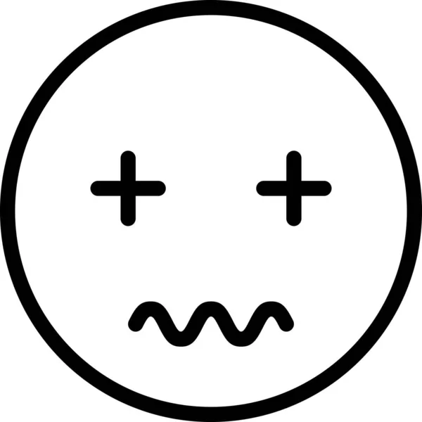 Expresión Cara Emoticono Vector — Archivo Imágenes Vectoriales