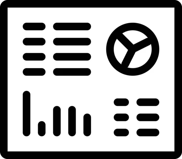 ダッシュボードのアイコン最小限のベクトル図 — ストックベクタ