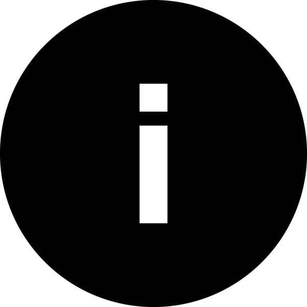 Info Symbol Minimalistische Vektorillustration — Stockvektor