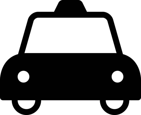 Taxi Car Flat Icon Vector Illustration — Stock Vector
