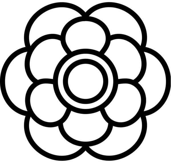 Anenome Λουλούδι Διανυσματική Απεικόνιση Των Λουλουδιών Στολίδι Ανθοανθοφορία Τέχνη — Διανυσματικό Αρχείο