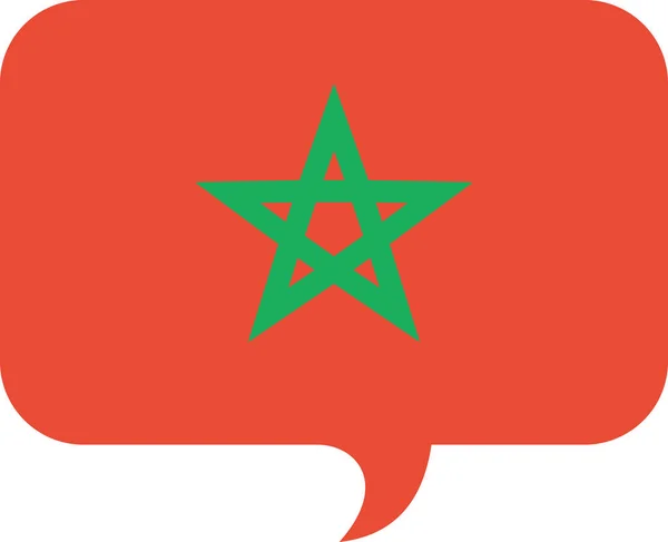 Térkép Morocco Flat Icon Vector Illustration — Stock Vector