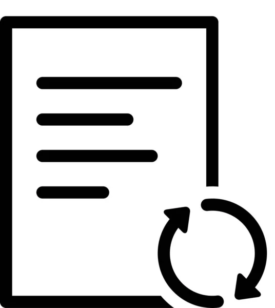 Text Document Vector Illustration — Stock Vector