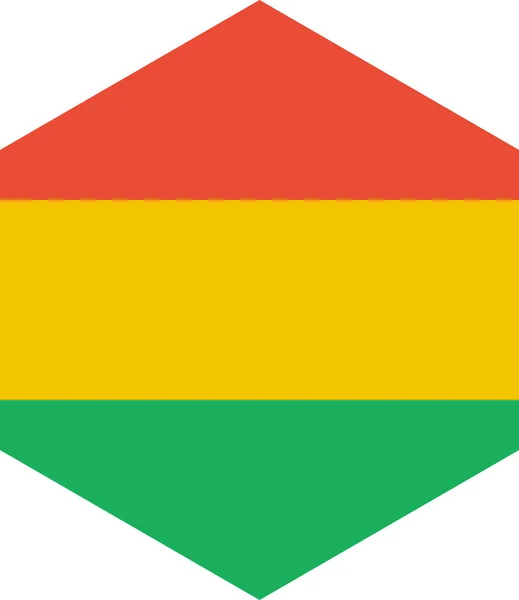 Bolivias Flagga Vektor Illustration — Stock vektor