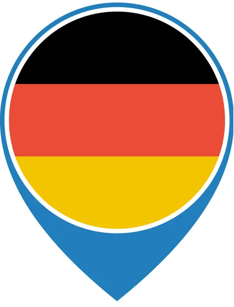 Vlag Van Duitsland Achtergrond Concept Wereldvlag — Stockvector
