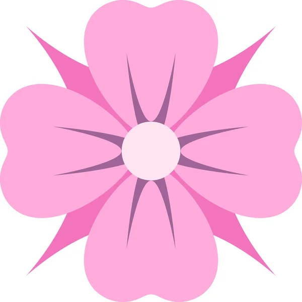ピンク紫色の花飾りのベクトルイラスト — ストックベクタ