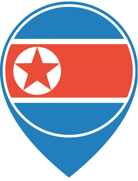 Flagge Koreas Hintergrund Des Konzepts Der Weltflagge — Stockvektor