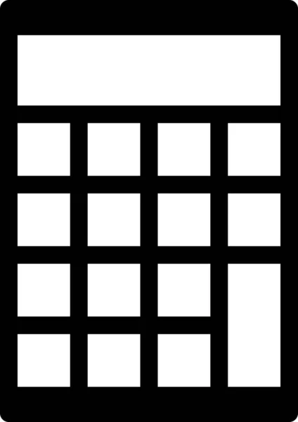 Icono Calculadora Aislado Sobre Fondo Blanco Ilustración Vectorial — Archivo Imágenes Vectoriales