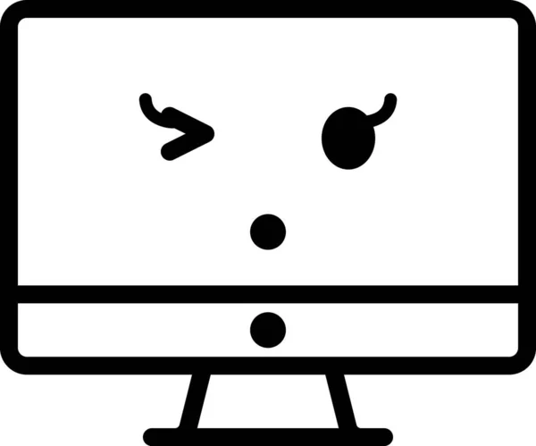 Έκφραση Πρόσωπο Emoticon Διάνυσμα Άφωνος Avatar Πρόσωπο Επιτραπέζιο Υπολογιστή — Διανυσματικό Αρχείο