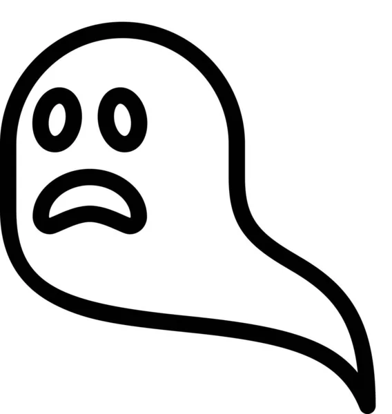Ghost Icon Vector Illustration — Stock Vector