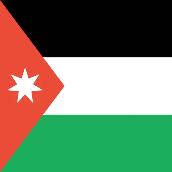 Bandera Jordania Fondo Del Concepto Bandera Mundial — Vector de stock