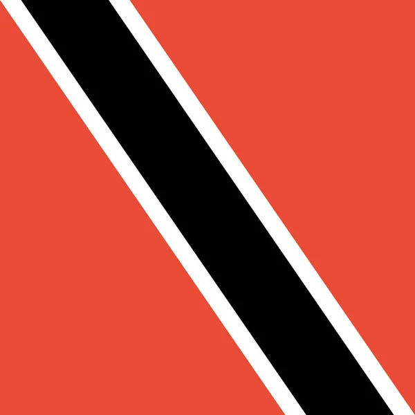 Flagga Trinidad Och Tobago Vektor Illustration — Stock vektor