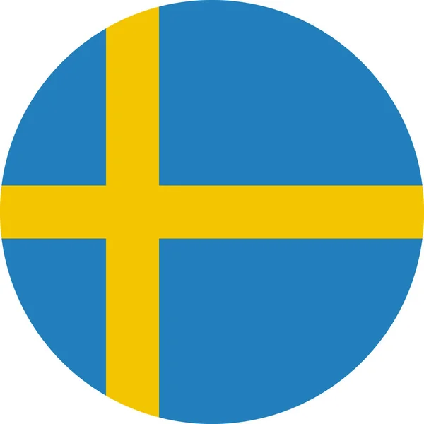 Drapeau Suède Illustration Vectorielle — Image vectorielle