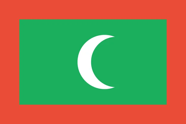 Vlajka Malediv Světová Vlajka Koncepce Pozadí — Stockový vektor