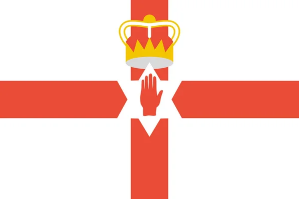 Прапор Північної Ірландії Світова Концепція Прапора — стоковий вектор