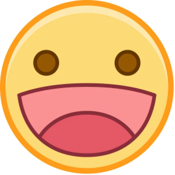 Expressie Gezicht Emoticon Vector — Stockvector