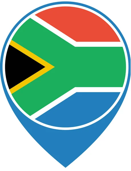 Flagga Sydafrika Världsflaggan Koncept Bakgrund — Stock vektor