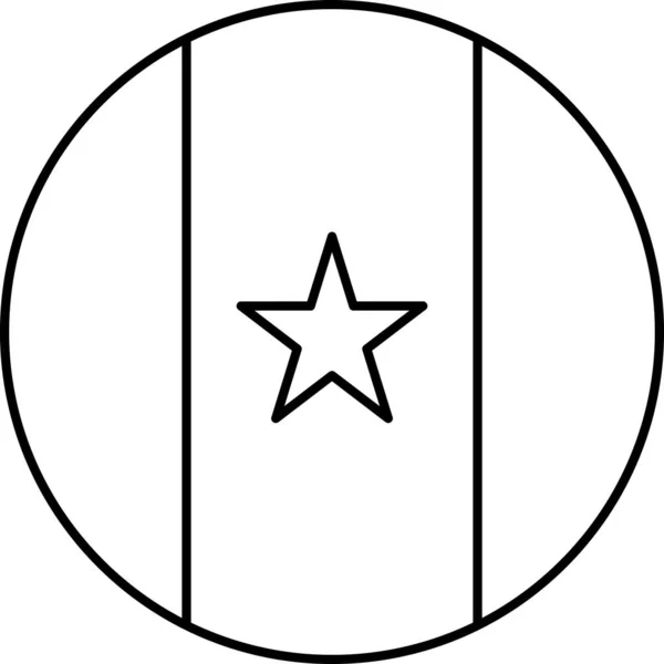 Знак Флага Камеруна Векторная Иллюстрация — стоковый вектор
