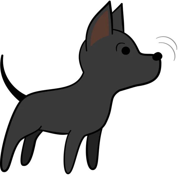 Подозрительное Выражение Лица Собаки Векторная Иллюстрация — стоковый вектор