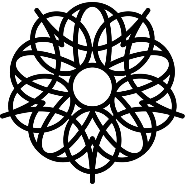 Blumen Mandala Vektor Illustration — Stockvektor