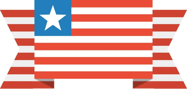 Liberijská Vlajka Pozadí Koncepce Světové Vlajky — Stockový vektor