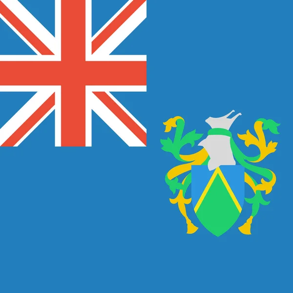 Pitcairn 삽화의 플래그 — 스톡 벡터
